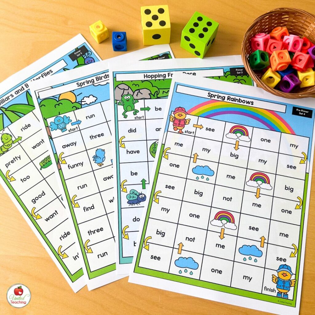 Sight Word Games for Spring