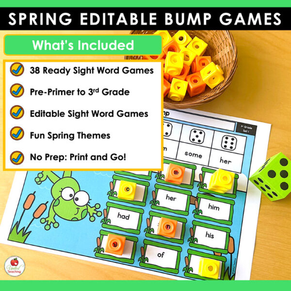 Spring Sight Word Bump Games - Image 2