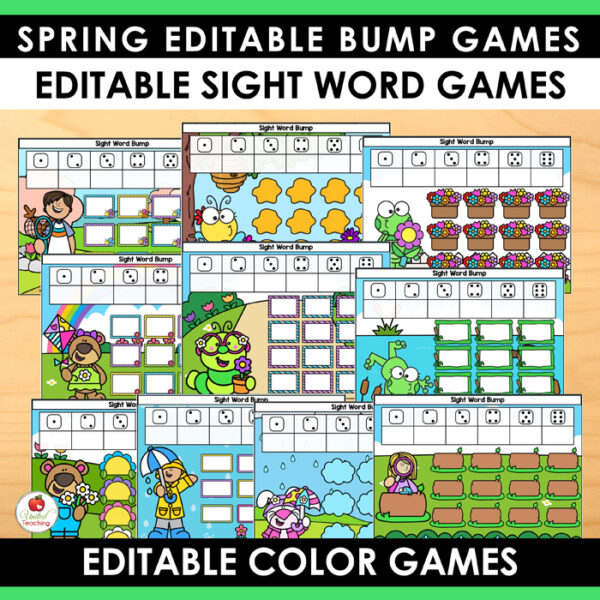 Spring Sight Word Bump Games - Image 4