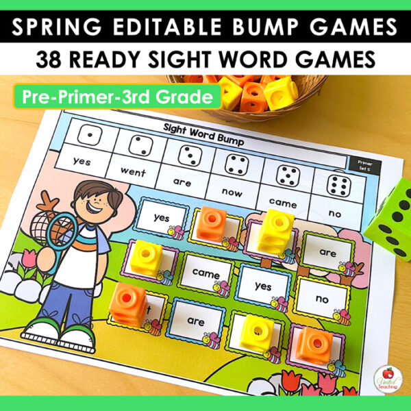 Spring Sight Word Bump Games - Image 6