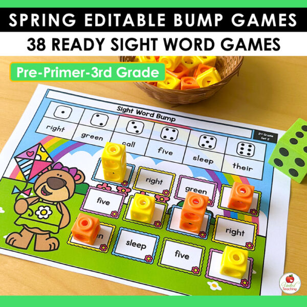 Spring Sight Word Bump Games - Image 8