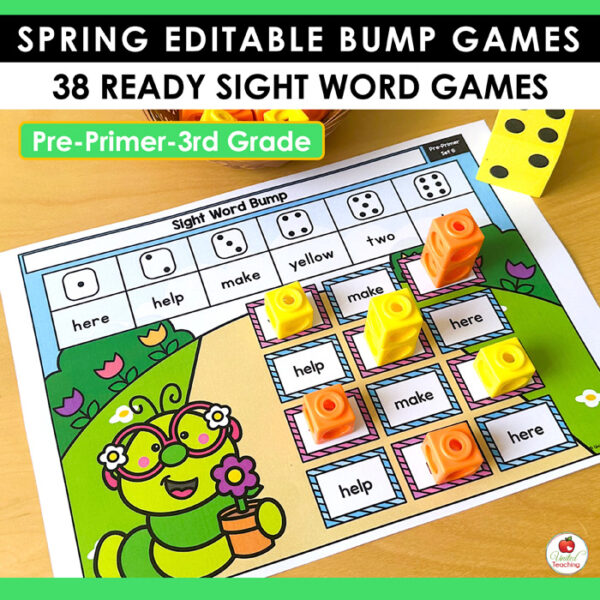 Spring Sight Word Bump Games - Image 9