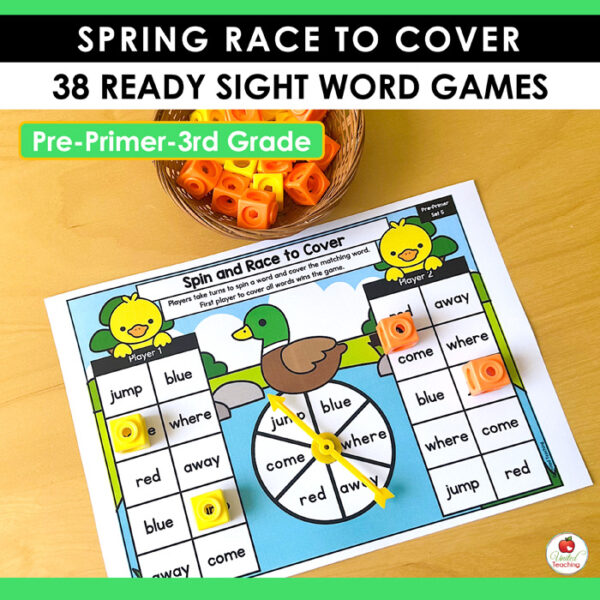 Spring Spin and Race to Cover Sight Word Games - Image 8