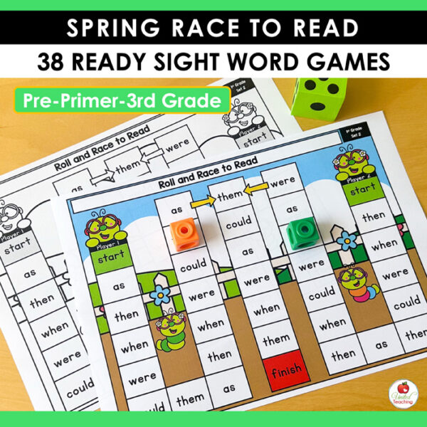 Spring Roll and Race to Read Sight Word Partner Games - Image 7
