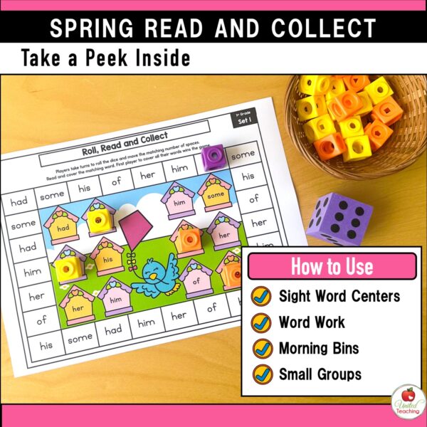 Spring Read and Collect Sight Word Games - Image 3