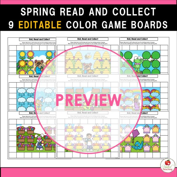 Spring Read and Collect Sight Word Games - Image 4