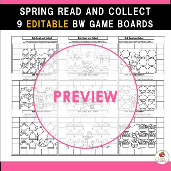 Spring Read and Collect Sight Word Games - Image 5