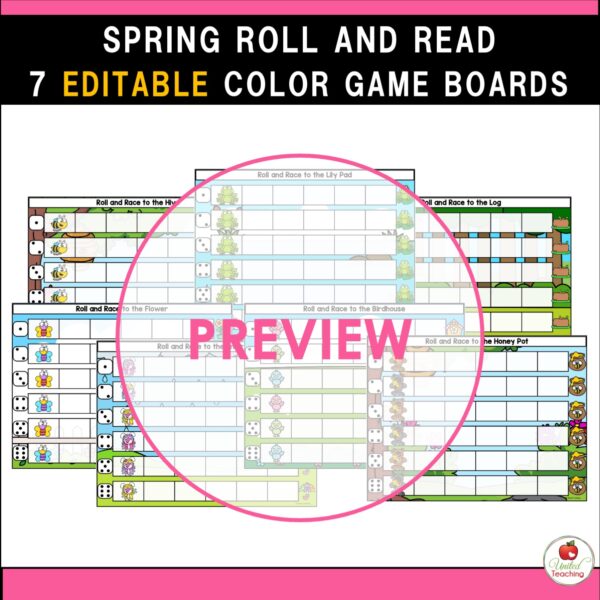 Spring Roll and Read Sight Word Games - Image 4