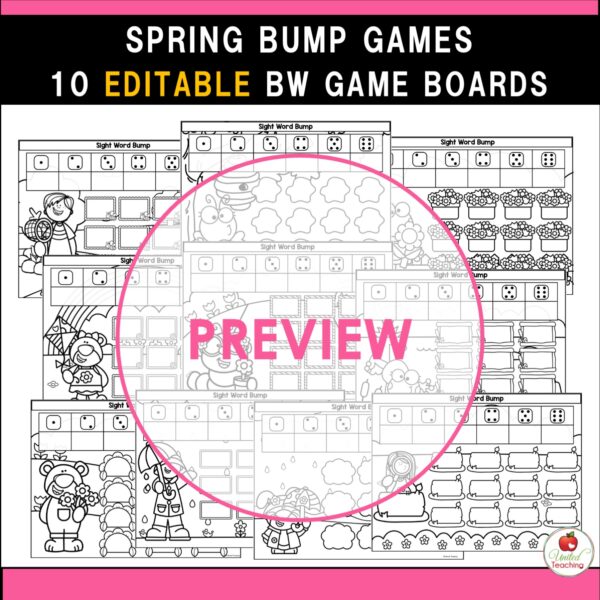Spring Sight Word Bump Games - Image 5