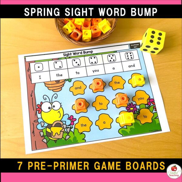Spring Sight Word Bump Games - Image 6