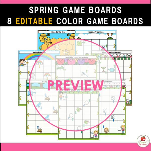 Spring Sight Word Game Boards - Image 4