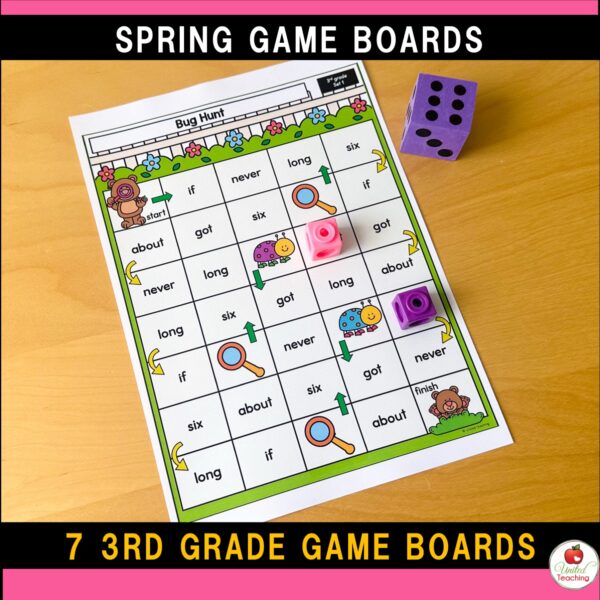 Spring Sight Word Game Boards - Image 9