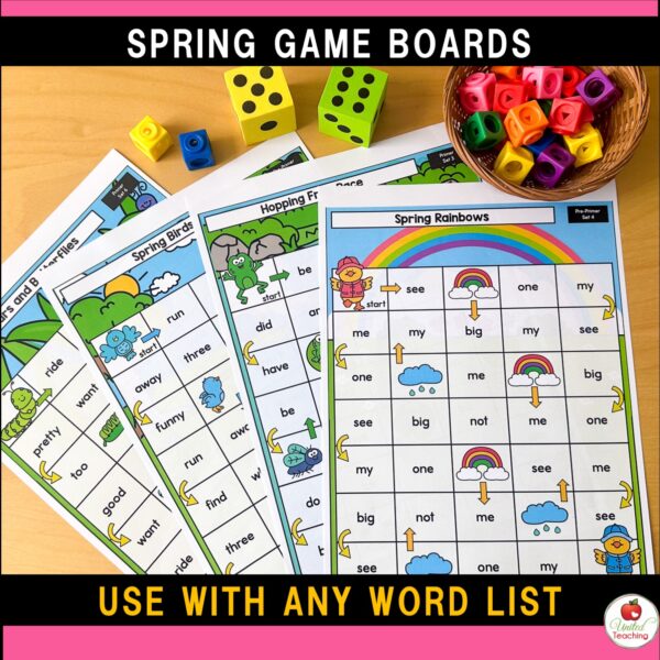 Spring Sight Word Game Boards - Image 10