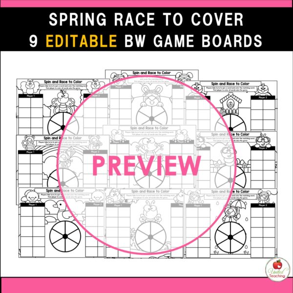 Spring Spin and Race to Cover Sight Word Games - Image 5