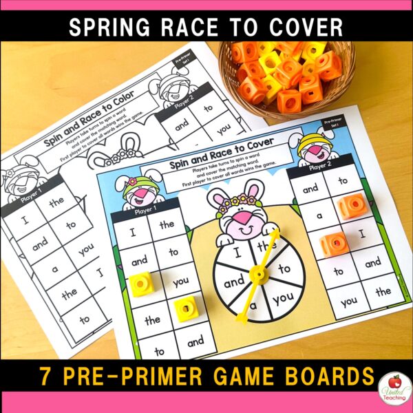 Spring Spin and Race to Cover Sight Word Games - Image 6