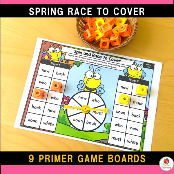 Spring Spin and Race to Cover Sight Word Games - Image 7