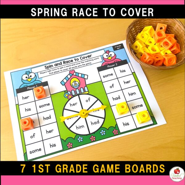 Spring Spin and Race to Cover Sight Word Games - Image 8