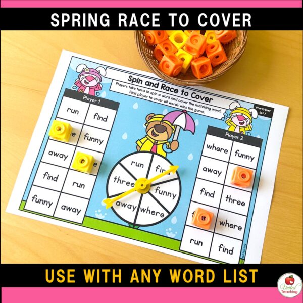 Spring Spin and Race to Cover Sight Word Games - Image 11