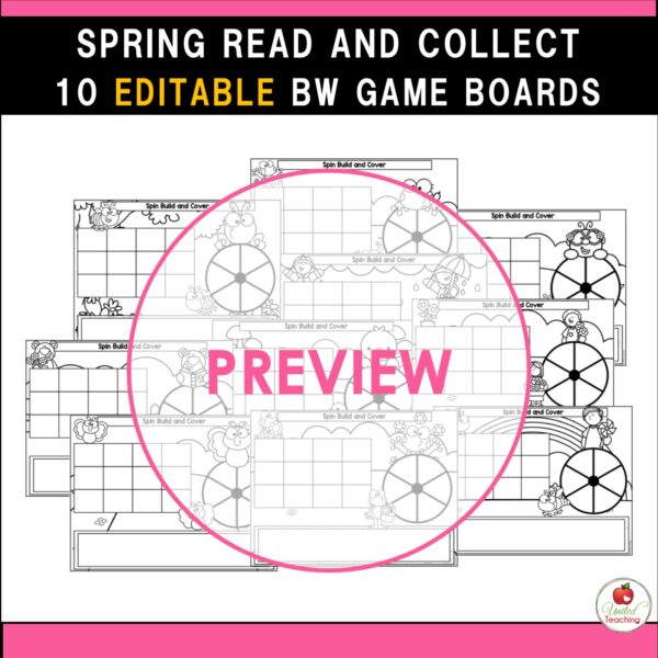 Spring Spin Build and Cover Sight Word Games - Image 5