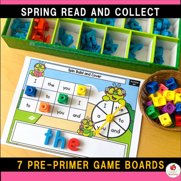 Spring Spin Build and Cover Sight Word Games - Image 6