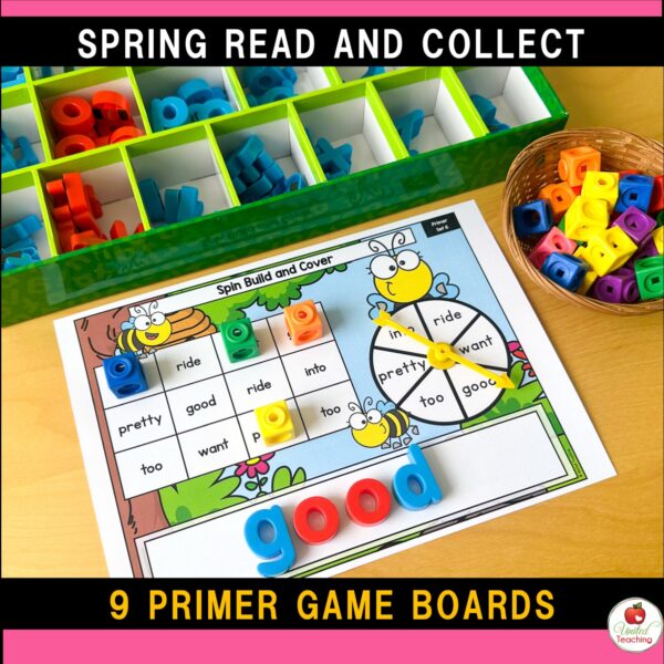 Spring Spin Build and Cover Sight Word Games - Image 7