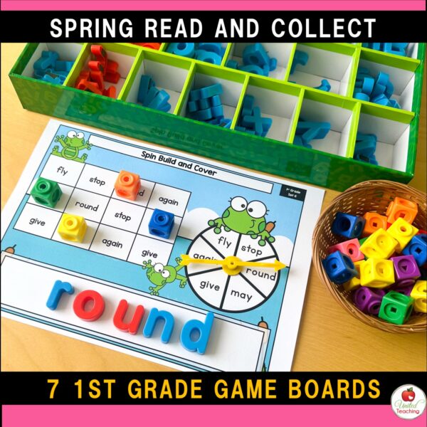 Spring Spin Build and Cover Sight Word Games - Image 8