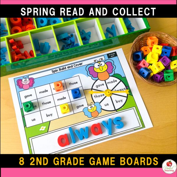 Spring Spin Build and Cover Sight Word Games - Image 9