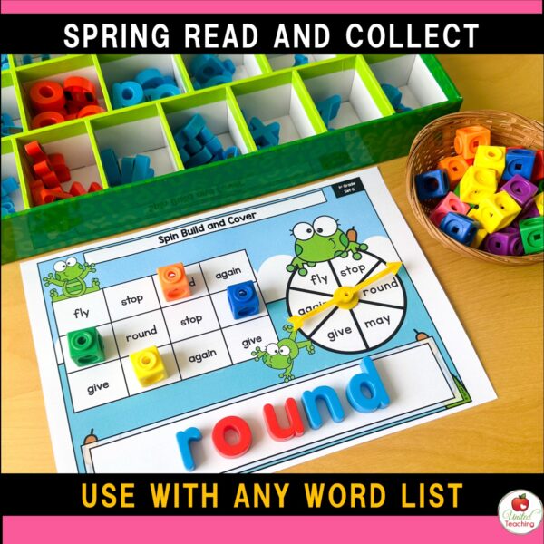 Spring Spin Build and Cover Sight Word Games - Image 11