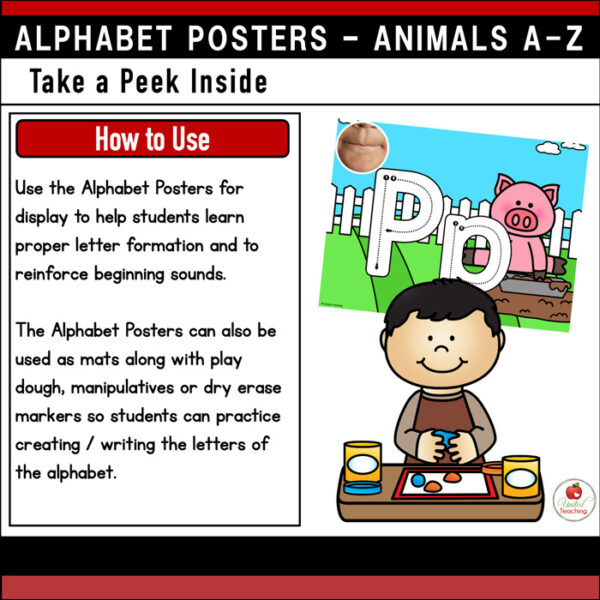 Alphabet Animal Adventures Letter Posters - Image 2