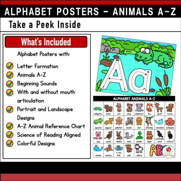Alphabet Animal Adventures Letter Posters - Image 3