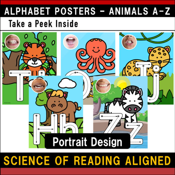 Alphabet Animal Adventures Letter Posters - Image 4