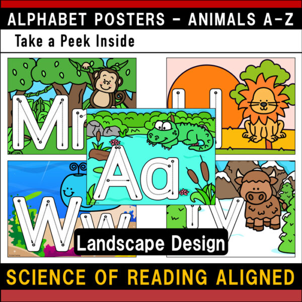 Alphabet Animal Adventures Letter Posters - Image 5