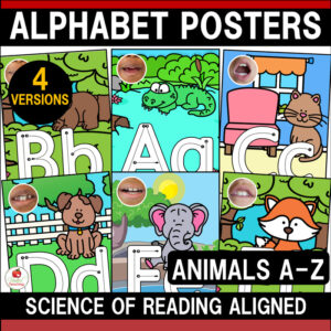 Alphabet Animal Adventures Letter Posters