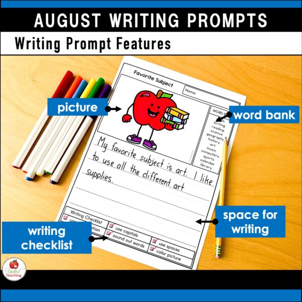 August Writing Prompts Packet - Image 7