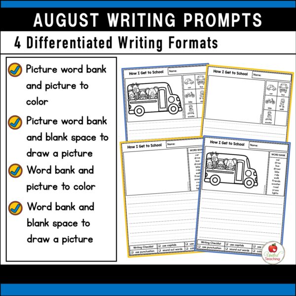 August Writing Prompts Packet - Image 8