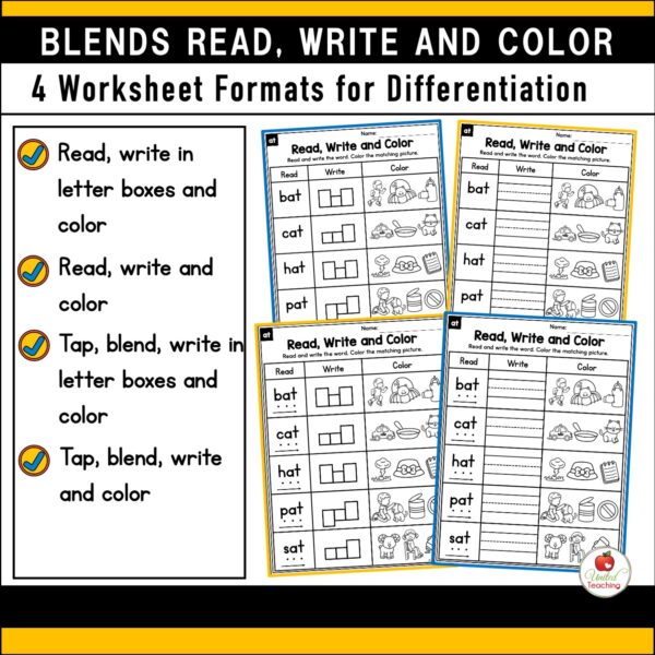 Blends Read Write and Color Packet - Image 4