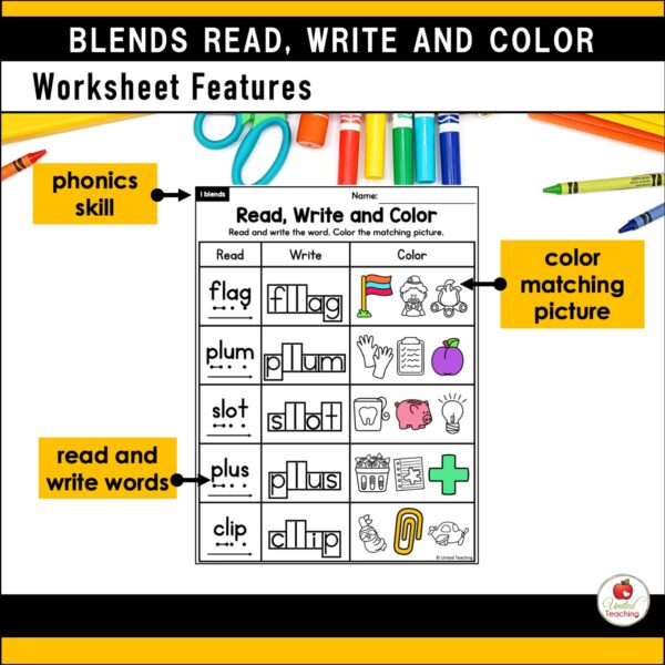 Blends Read Write and Color Packet - Image 6