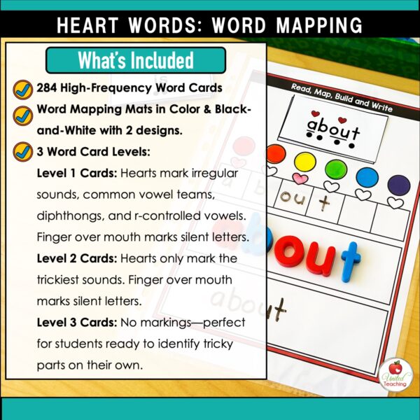 Heart Words Word Mapping Bundle - Image 2