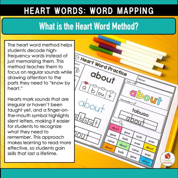 Heart Words Word Mapping Bundle - Image 4