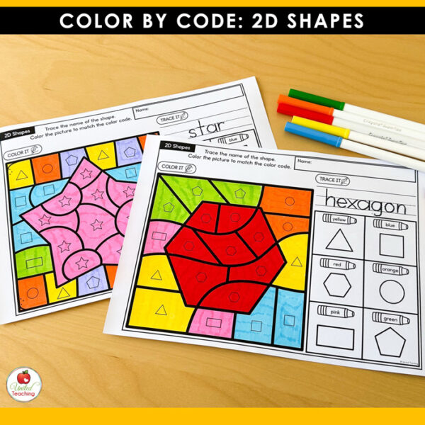 Color by Code: 2D Shapes - Image 5