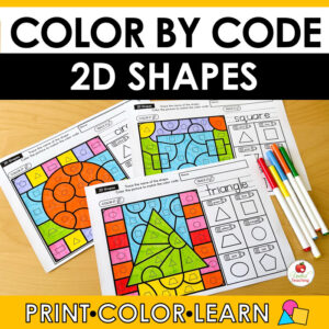 Color by Code: 2D Shapes Cover