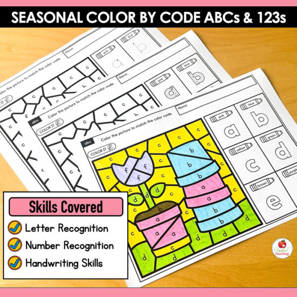 Color by Code: ABCs and 123s Seasonal Bundle - Image 3