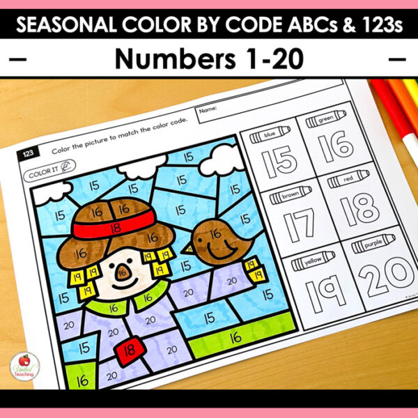 Color by Code: ABCs and 123s Seasonal Bundle - Image 5