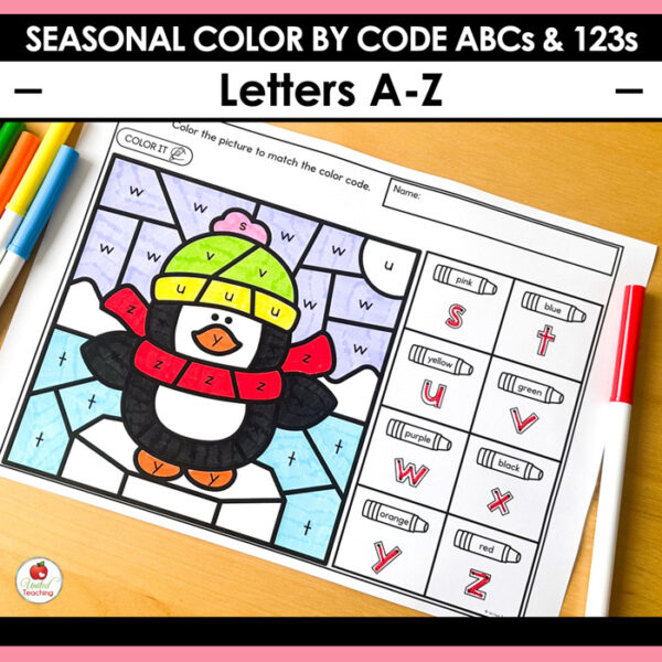 Color by Code: ABCs and 123s Seasonal Bundle - Image 6