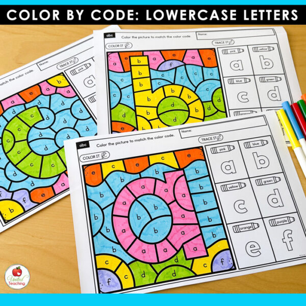Color by Code: Lowercase Letters A-Z - Image 4