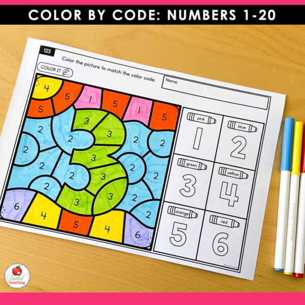 Color by Code: Numbers 1–20 - Image 6