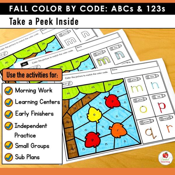 Fall Color by Code: ABCs and 123s - Image 3