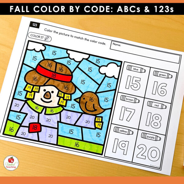 Fall Color by Code: ABCs and 123s - Image 6
