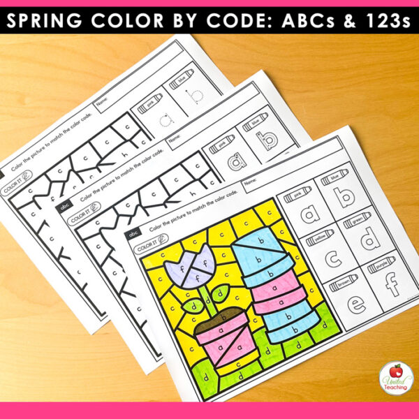 Spring Color by Code: ABCs and 123s - Image 5