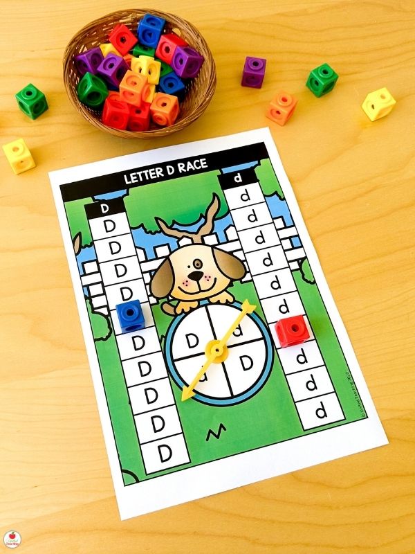 Alphabet Letter Recognition Race Spinner Games